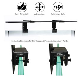 CURRENT USA Dual Adjustable Aquarium Light Arm Mount Kit