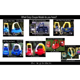 New Replacement Decals Fits Little Tikes Cozy Coupe II Ride on Black Police NL