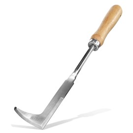 Betus Crack Weeder, L-shape Crevice Weeding Tool for Super Easy Weed Removal - Sturdy Stainless Steel Blade - Compact Garden Weed Puller Tool for Yard, Driveway, Sidewalk