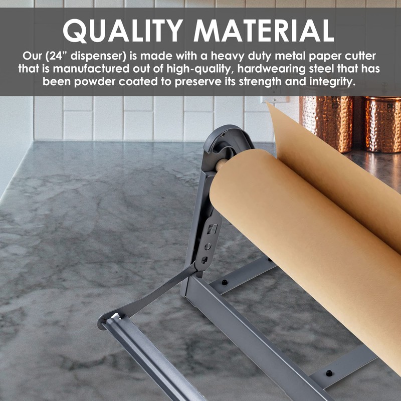 West Palm Brands Paper Roll Cutter, Holder & Dispenser for