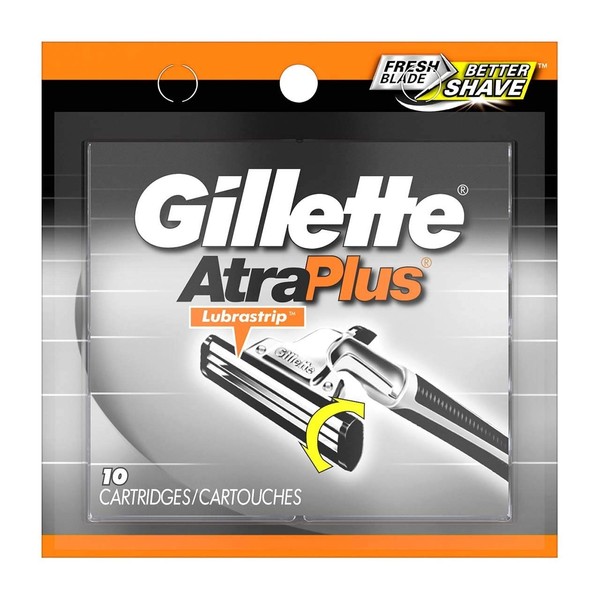 Gillette Atra Plus Cartridges, 10 CT (Pack of 3)
