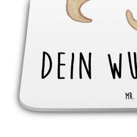 Mr. & Mrs. Panda 6er Set Personalisiertes Untersetzer Set Otter Hände halten - Personalisierte Geschenke, Personalisierte Untersetzer, glücklich,