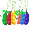 Pack of 12 Squeeze Bean Keyring Fidget Toy, Soybean Fidget