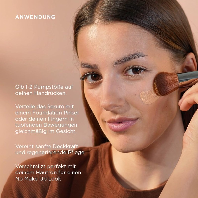 JUNGLÜCK Tinted Serum Face - Vegan | Nourishing Foundation with