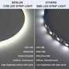 BENLUN 24V COB LED Strip Light Outdoor Milky Silicone Waterproof