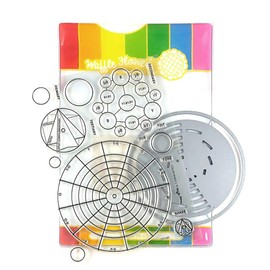Waffle Flower Crafts Waffle Flower Stamp & Die Set-Color Wheels
