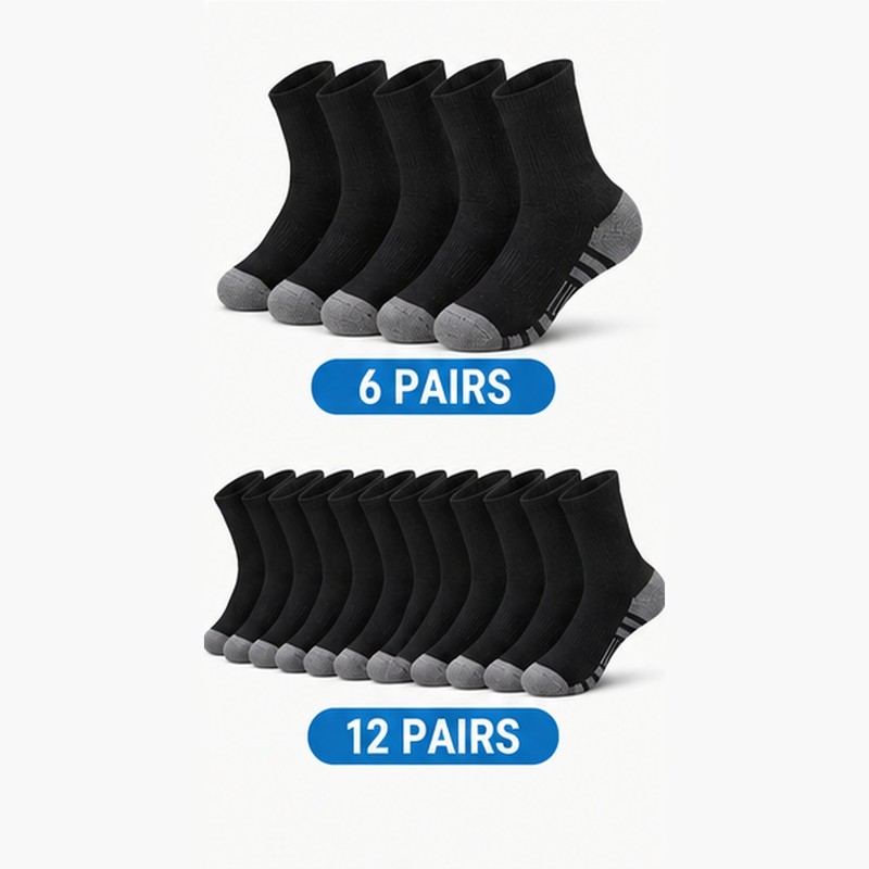 Men’s Crew Socks for Gym & Outdoor Use – Soft