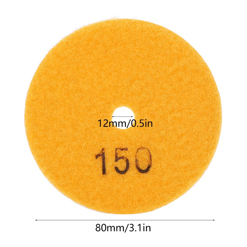 10Pcs 3in Sanding Discs Pads Buffing Polishing Diamond Marble Concrete