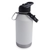 Hydragear Zenith Straw Stainless Steel Bottle with Carabiner, Compass, Signal