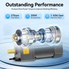 BJTDLLX Variable Speed Motor, 250W 5K Gear Motor + Reducer