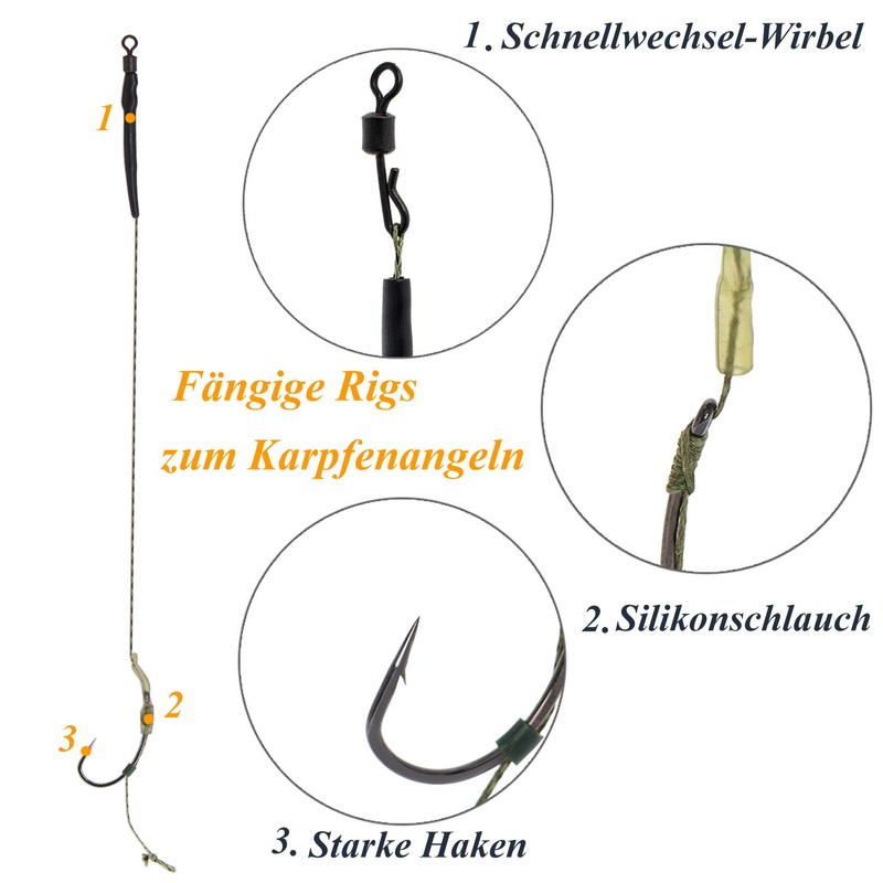 Croch Boilie Handmade Carp Rig Leader Carp rigs