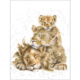 Wrendale Designs Greeting Card - FAMILY PRIDE (Lions)