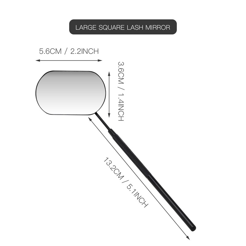 Pretty memory Lash Mirror, 2.2 Inches Large Eyelash Mirror for