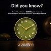 Mosewa Wall Clock 8 Inch, Battery Operated Silent Non-Ticking Modern
