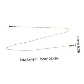 LIFKOME Vintage Bronze Glasses Chain Necklace Strap for Sunglasses Adjustable Eyeglass Cord Detachable Design for Daily Use and Outdoor Activities Random Style