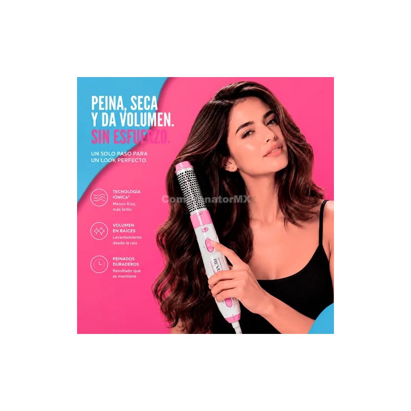 Cepillo Secadora Aire Caliente Revlon Volumen Iones Cerámica