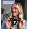 LocALoc Triple Scrunchie Hair Ties - 3 Pack - Black