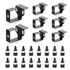 WikrOck 8 Pieces Server Rack Cable Management D Ring Hooks (S)