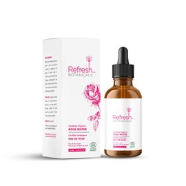 Organic Rose Water by Refresh Botanicals | ECOCERT Cosmos Certified | for All Skin Types | Rose Water for Face | Alcohol-Free, Chemicals Free | Product of Canada | 90 ml