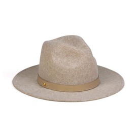 Lack of Color Women's Carlo Mack Luxe Wool Fedora (Speckled Light Brown, Small (55 cm))