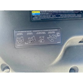 Etiqueta de enrutamiento de cinturón GM 12575049 - Etiqueta de calcomanía de información de repuesto