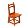 MyTinyWorld Dolls House Miniature Chunky Dark Wood Chair