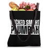 Wicked Smaht Plumbah Wicked Smart Plumber Distressed Tote Bag