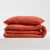 JAJU [JAJU] High-Density Peach Skin Blanket Pillowcase Set_SS_Orange