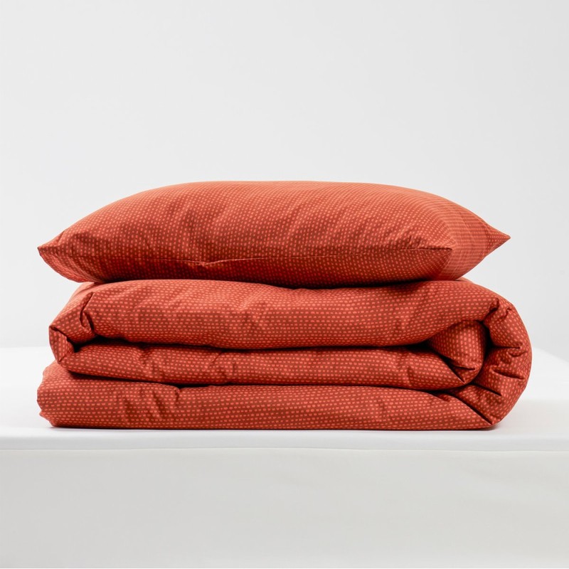 JAJU [JAJU] High-Density Peach Skin Blanket Pillowcase Set_SS_Orange