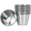 Unbranded 4 oz Sauce Cups Stainless Steel Condiment Portion Cup