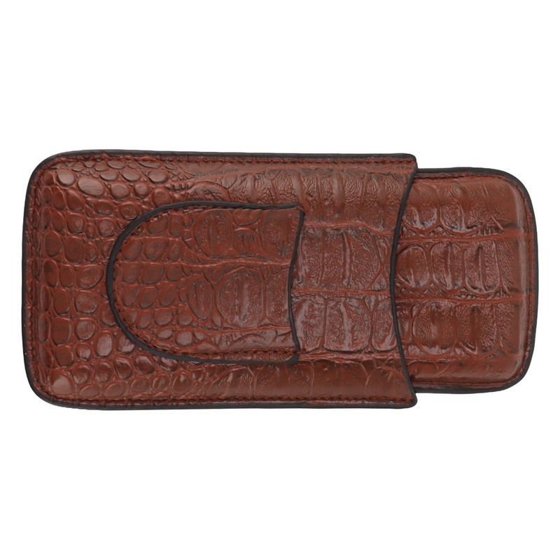 3 Finger Cigar Case Artificial Leather Soft Anti Fade Breathable