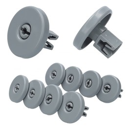 Wheels for Dishwashers, Basket Wheels Set of 16 for AEG Dishwasher, for Lower Basket and Upper Basket, Replacement Parts Accessories, Universal Basket Wheels