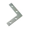 Merriway BH03863 (20 Pcs) BZP Flat Corner Brace Plate Bracket,