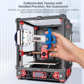 BIQU Belter Belt Tension Tool Upgrade High Precision, Belt Tension Gauge Meter Tester 2GT Timing Belt Tensiometer for 3D Printers, Hollow Aluminum Alloy Frame Design Improves Reading Accuracy