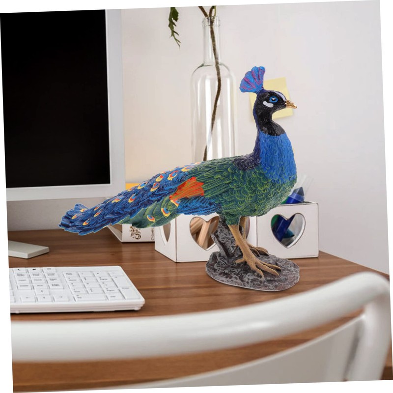 GRIRIW Wedding Decor Peacock Statue Ornament Home Tabletop Peacock Adornment