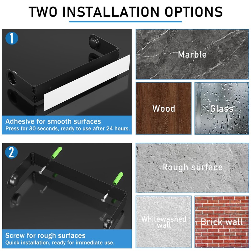 Paper Towel Holder Under Cabinet, Wall Mount Paper Towels Holder