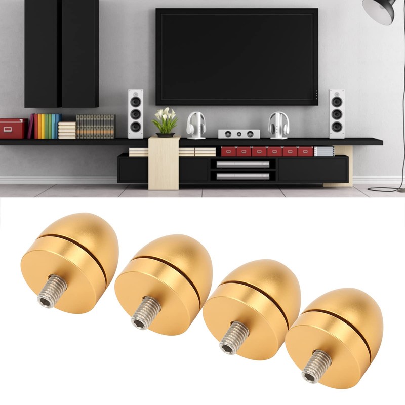 QANYEGN Speaker Isolation Stand Feet Set, Amplifier Shock Absorption Base