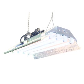 Durolux T5 Grow Light - 2 FT 4 Lamps - DL824 HO Fluorescent Hydroponic Fixture Seeding Colon Veg Growing Daisy Chain with Bulbs