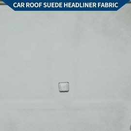 Hihaha Self Adhesive Headliner Fabric W/Foam Backing Interior Trim DIY Roof Repair Replace for Car RV SUV Automotive Suede Fabric 40"Lx47"W 1 Pcs Light Gray