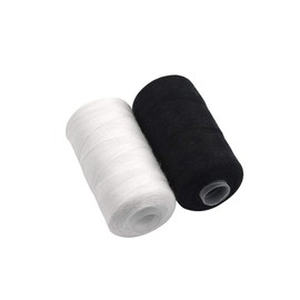 Sewing Machine Threads - Black and White Sewing Threads | Sewing Needles Easy Thread | DIY Clothing Repairs Thread, Sewing & Threading | Black and White Threads (500m)