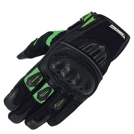 Rough & Road RR8425BK/LM2 Motorcycle Protection Air Through Gloves, Black/Lime Size: M