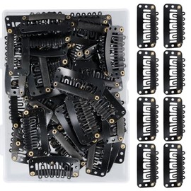 50 Clips Cucas Para Extensiones De Cabello y Pelucas 32mm