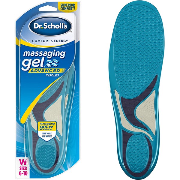 Dr. Scholl’s Massaging Gel Advanced Insoles All-Day Comfort that Allows You to Stay on Your Feet Longer (for Women's 6-10, also Available for Men's 8-14)