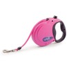 Ancol Small Bite Retractable Comfortable Stylish Raspberry Puppy Lead Pet