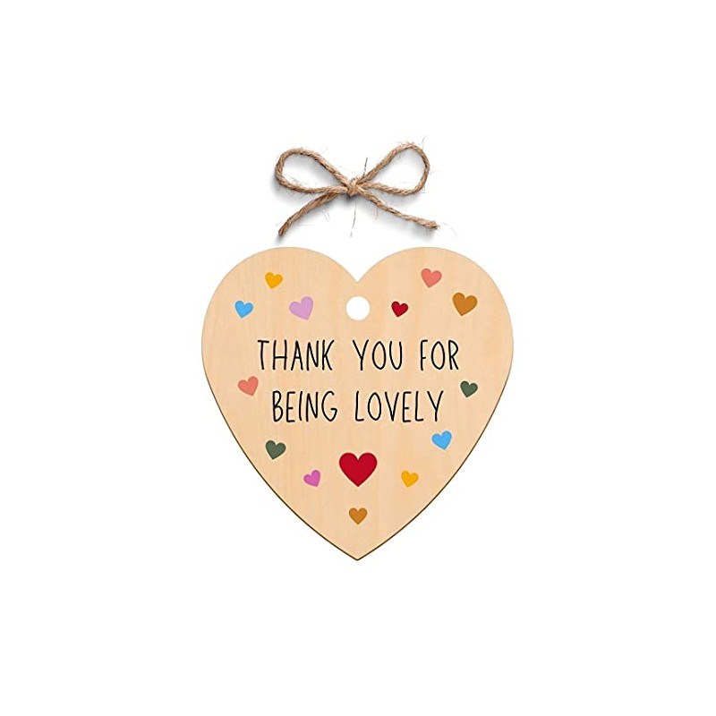 Second Ave Thank You For Being Lovely Wooden Hanging Friendship