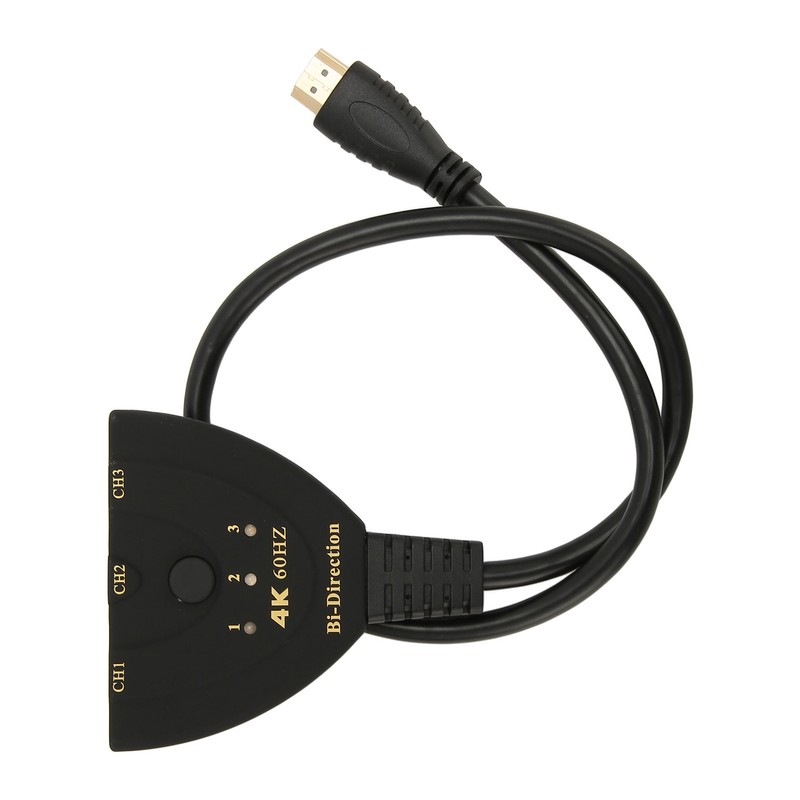 HD Multimedia Interface Switch 4K 60Hz 3 in 1 Out