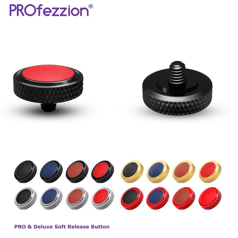 PROfezzion Deluxe & Sturdy Brass Soft Release Button with Microfiber