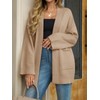 Cicy Bell Womens Oversized Cardigans Long Sleeve Open Front Shawl