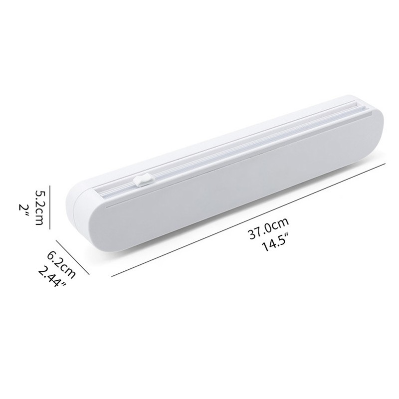 Cling Film Dispenser Cling Film Cutter Refillable Plastic Wrap Dispenser