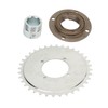 410 Sprocket Toothless Flywheel Kit with Silver Adapter Steel Light